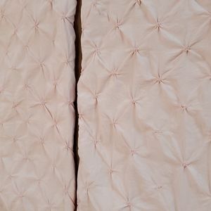 LUSH decor 2 king pillow shams blush pink/peach A1